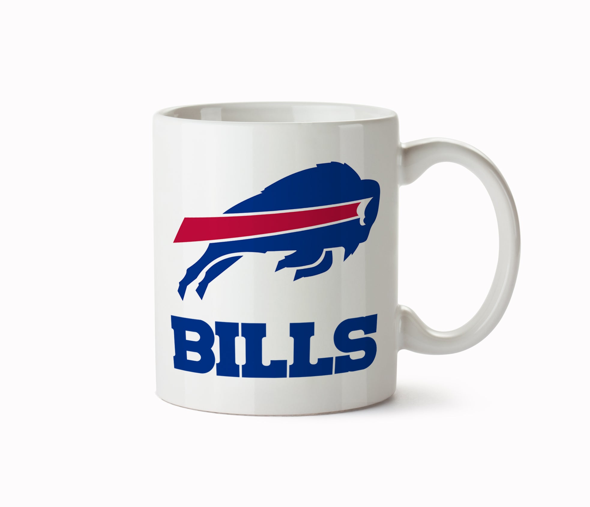 Rico Industries NFL Football Buffalo Bills Royal Blue Personalized 16 oz  Team Color Laser Engraved Speckled Ceramic Coffee Mug