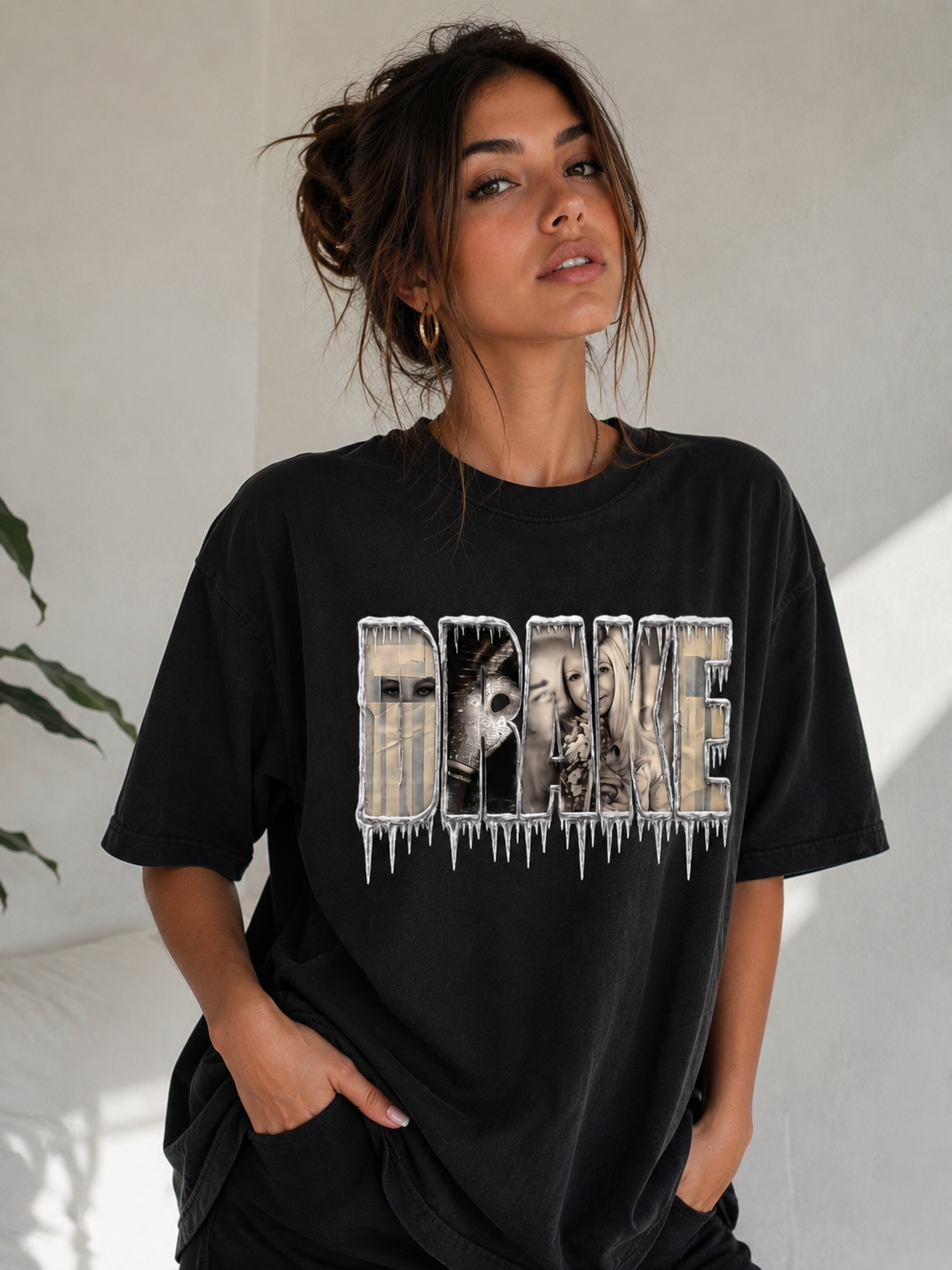 Drake Iceman Graphic T-Shirt Custom Hip Hop Rap Streetwear Tee