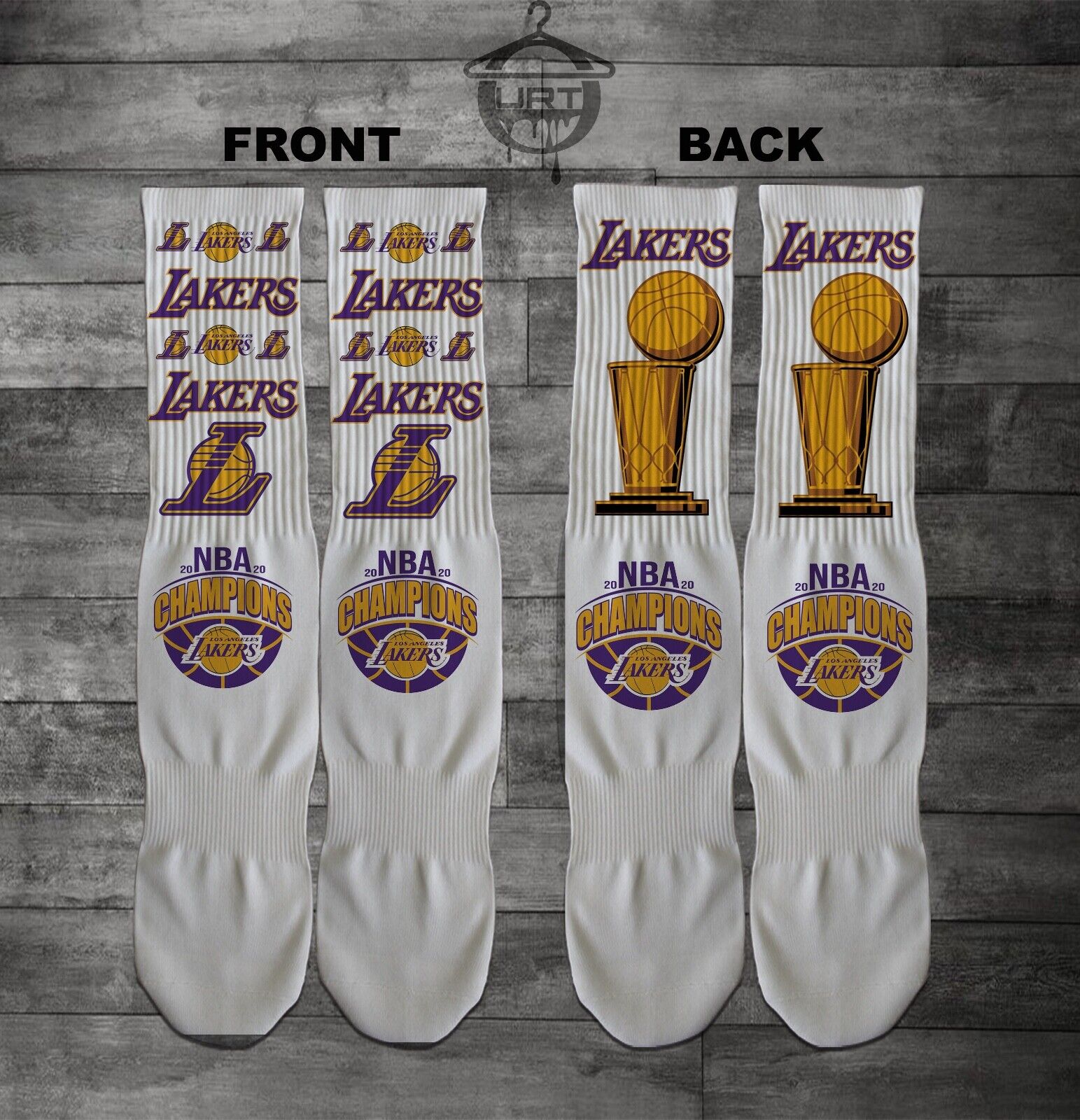Los Angeles Lakers Nba Championship Socks - Ourt