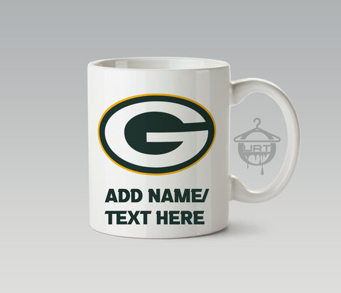 Black Green Bay Packers 11oz. Personalized Mug