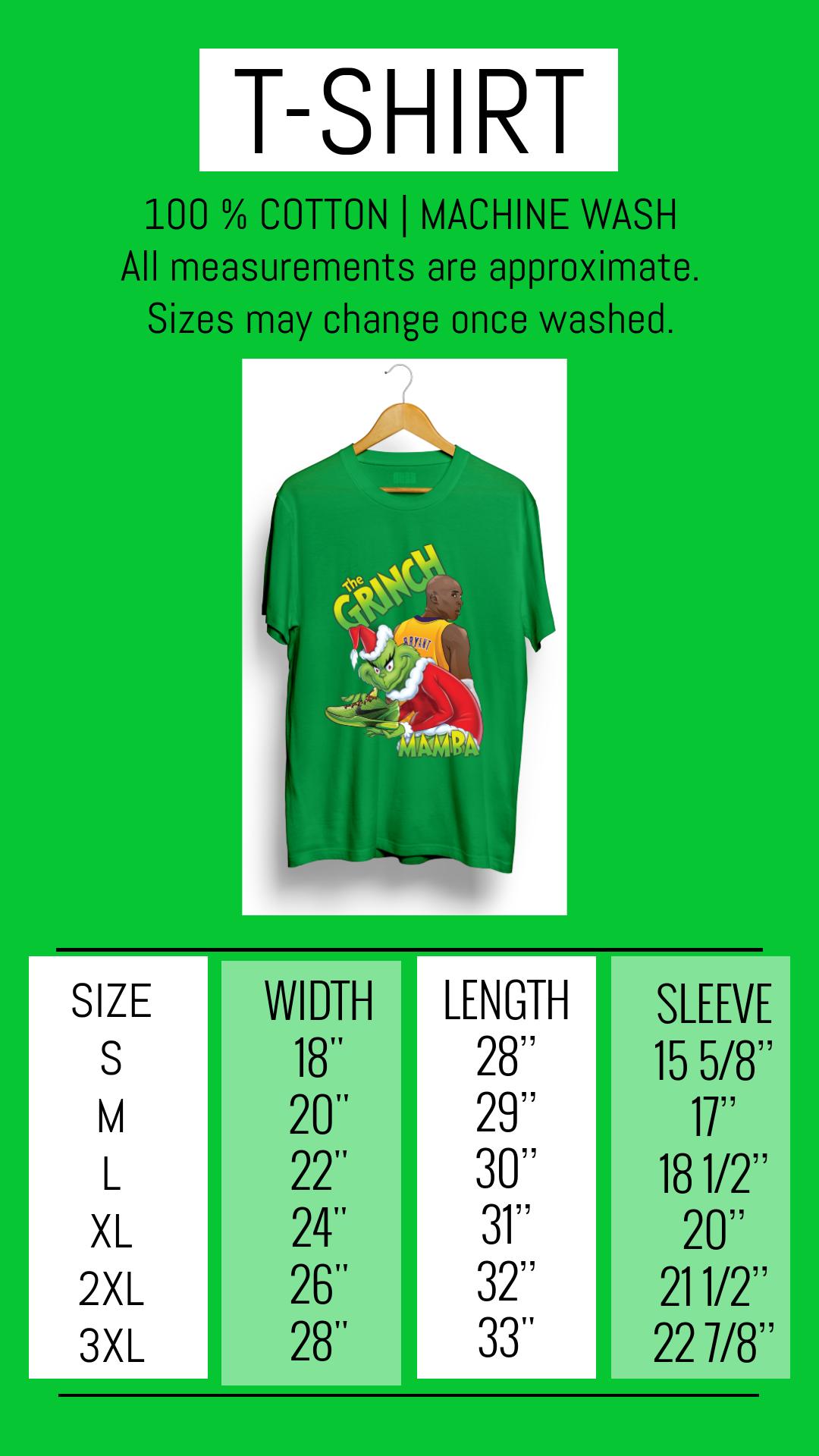 Kobe Bryant Protro 6 | Grinch Custom T-Shirt/Hoodie - Ourt